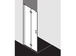 Kermi Diga Pendel-Falttür DI2YL10020VAK 100x201,7cm, silber hochglanz, ESG klar, links