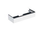 Geberit iCon Waschtisch-Unterschrank 502313012 118,4x24,7x47,6cm, weiß/lackiert hochglänzend/Griff glanzverchromt