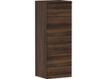 hansgrohe Xelu Q Halbhochschrank 54130670 370x400x1065mm, Türanschlag links, Nussbaum dunkel, mattschwarz