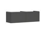 hansgrohe Xelu Q Waschtischunterschrank 54071700 1560x485x550mm, 2 Schubkästen, diamantgrau matt, mattweiß