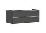 hansgrohe Xelu Q Waschtischunterschrank 54083700 1180x485x550mm, 2 Schubkästen, diamantgrau matt, mattweiß