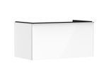 hansgrohe Xelu Q Waschtischunterschrank 54058000 980x485x550mm, mit Schubkasten, weiß hochglanz, chrom