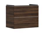 hansgrohe Xelu Q Waschtischunterschrank 54030000 780x605x475mm, 2 Schubladen, Nussbaum dunkel, chrom