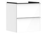 hansgrohe Xelu Q Waschtischunterschrank 54023000 580x605x475mm, 2 Schubladen, weiß hochglanz, chrom