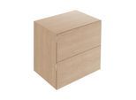 Keuco Edition 11 Art Sideboard 32542890801 80x70x49cm, 2 Frontauszüge, Innenbeleuchtung, Furnier, Eiche hell