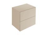 Keuco Edition 11 Art Sideboard 32542520801 80x70x49cm, 2 Frontauszüge, Innenbeleuchtung, Lack seidenmatt, sand
