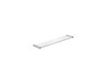 Hewi System 162 Ablage 162.03.1105XA Glasplatte, 600 x 122 mm, Halter Edelstahl matt geschliffen
