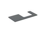 Geberit One Waschtisch-Platte 505324003 105 x 3 x 47 cm, lava/lackiert matt, Ausschnitt rechts