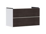 hansgrohe Xevolos E Waschtischunterschrank 54181730 980x555x475mm, 2 Schubladen, mattweiß, Eiche dunkel
