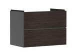 hansgrohe Xevolos E Waschtischunterschrank 54180730 780x555x475mm, 2 Schubladen, schiefergrau matt, Eiche dunkel