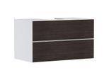 hansgrohe Xevolos E Waschtischunterschrank 54190730 980x555x550mm, 2 Schubladen, mattweiß, Eiche dunkel