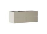 hansgrohe Xevolos E Waschtischunterschrank 54237390 1370x555x550mm, 4 Schubladen, links, sandbeige matt, bronze Struktur