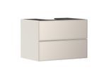 hansgrohe Xevolos E Waschtischunterschrank 54188790 780x555x550mm, 2 Schubladen, sandbeige matt, sandbeige metallic