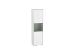 Villeroy und Boch Finion Hochschrank F460GMGF 41,8x151,6x27cm, links, Regal Olive Matt Lacquer, Glossy white lacquer