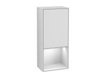 Villeroy und Boch Finion Seitenschrank G550GFGF 41,8cm, rechts, Emotion, Regal unten Glossy White, Glossy white lacquer