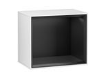 Villeroy und Boch Finion Regalmodul F580PDGF 41,8x35,6x27cm, Regal Black Matt, Glossy white lacquer