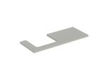 Geberit One Waschtisch-Platte 505305007 120 x 3 x 47 cm, greige/lackiert matt, Ausschnitt links