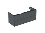 Geberit One Waschtisch-Unterschrank 505265008 118,4 x 50,4 x 47 cm, mattschwarz, 2 Schubladen