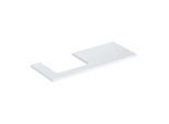 Geberit One Waschtisch-Platte 505305001 120 x 3 x 47 cm, weiß/lackiert hochglänzend, Ausschnitt links