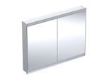 Geberit One Spiegelschrank 505805001 120 x 90 x 15 cm, Aluminium eloxiert, mit ComfortLight, 2 Türen