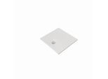 Kludi TERRA Duschwanne 08DW0953 80 x 80 x 3 cm, Abflussabdeckung inkl. Mattweiß