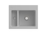 Villeroy und Boch Subway 60 XM Einbauspüle 678000SM Spülbecken, 620 x 510 mm, steam CeramicPlus