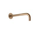 Herzbach Design iX PVD Wandarm 21.960350.1.39 Copper Steel, für Regenbrause, 350mm, mit Rosette d= 70mm