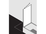 Kermi Filia XP Seitenwand FXUVD08017VYK 80 x 175 cm, silber hochglanz, ESG SR Opaco Clean, verkürzt auf Badewanne