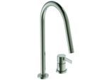 Ideal Standard Gusto Küchen-2-Loch-Armatur BD422GN silver storm, mit hohem Rohrauslauf