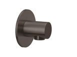 Herzbach Design iX PVD Brauseanschlussbogen 21.995100.1.40 Black Steel, Rosette d= 70mm