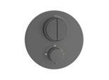 Herzbach Deep Grey Fertigmontageset 23.803050.1.06 für 2 Verbraucher, Unterputz-Thermostat, grau matt