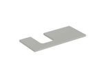 Geberit One Waschtisch-Platte 505294007 105 x 3 x 47 cm, greige/lackiert matt, Ausschnitt links