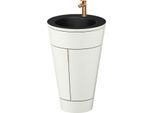 Duravit Starck 1,c-bonded Set S19514O04390000 Griff Bronze, Keramik Schwarz Matt, bodenstehend, Nordic Weiß Seidenmatt, 864 x 560 x 605 mm