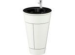 Duravit Starck 1,c-bonded Set S19515O10360000 Griff Chrom, Keramik Schwarz Matt, bodenstehend, Weiß Seidenmatt, 864 x 560 x 605 mm