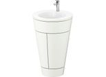 Duravit Starck 1,c-bonded Set S19513O10360000 Griff Chrom, Keramik Weiß Matt, bodenstehend, Weiß Seidenmatt, 864 x 560 x 605 mm