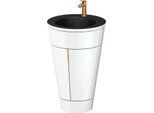 Duravit Starck 1,c-bonded Set S19514O04850000 Griff Bronze, Keramik Schwarz Matt, bodenstehend, Weiß Hochglanz, 864 x 560 x 605 mm