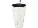 Duravit Starck 1,c-bonded Set S19514O10360000 Griff Chrom, Keramik Schwarz Matt, bodenstehend, Weiß Seidenmatt, 864 x 560 x 605 mm