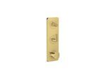 hansgrohe Axor Citterio C Thermostatmodul 49701990 cubic cut, polished gold optic, Unterputz, mit Platte