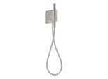 hansgrohe Schlauchanschl.u.Brausenhalter Axor 49626800 120/120 softsquare, mit Stabhandbrause 2jet, Edelstahl Optik