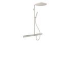 hansgrohe Axor Showerpipe 27984800 mit Thermostat 800, Kopfbrause 350 1jet, stainless steel optic