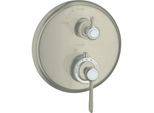 hansgrohe Axor Montreux Fertigmontageset 16801820 UP-Thermostat, mit Absperrventil, Hebelgriff, brushed Nickel