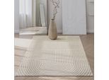 Teppich THE CARPET "Santo Plus", beige, B:200cm H:5mm L:280cm, Polypropylen, Teppiche, Teppich, Plus moderner robuster In und Outdoor Teppich