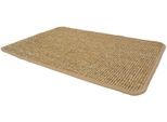 Sisalteppich "SISALLUX", braun (nussbaum), B:100cm H:6mm L:100cm, Sisal, PRIMAFLOR-IDEEN IN TEXTIL, Teppiche, Sisalteppich, Obermaterial: 100% Sisal, ideal im Wohnzimmer & Schlafzimmer