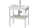 Duravit White Tulip Waschtisch-Konsole WT4543R3939 68,4 x 45 cm, Nordic Weiß Seidenmatt, bodenstehend, Metall, 1 Handtuchhalter rechts