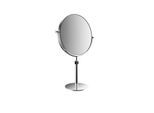 Emco Pure Rasier-/Kosmetikspiegel 109400120 Ø 229 mm, 3-fach, rund, höhenverstellbar, Standspiegel, chrom