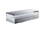 Emco Liaison Flüssigseifenspender/Ablage 182100104 chrom, Glas satiniert, mit Stülpbecher