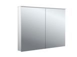 Emco flat 2 Design Aufputz-Lichtspiegelschrank 979706404 1000x711mm, LED, mit Lichtsegel, 2-türig, Aluminium