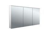 Emco flat 2 Design Aufputz-Lichtspiegelschrank 979706406 1400x711mm, LED, mit Lichtsegel, 3-türig, Aluminium