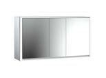 Emco Loft Aufputz-Lichtspiegelschrank 979805122 1600x733mm, LED, 3-türig, aluminium/Spiegel