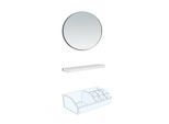 LAUFEN Frame 25 Accessoires-Set 4906009000001 mit Kosmetikspiegel, Magnetleiste, Schale